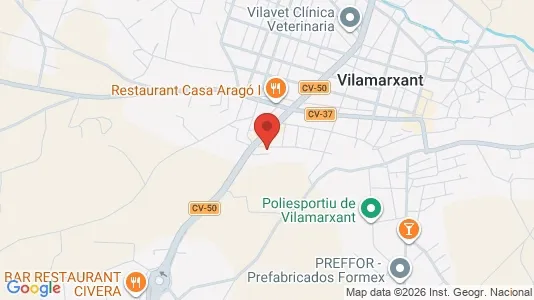 Apartments for rent i Vilamarxant - kort over placeringen