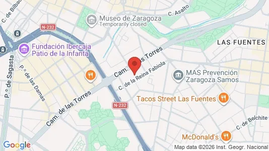 Apartments for rent i Zaragoza - kort over placeringen