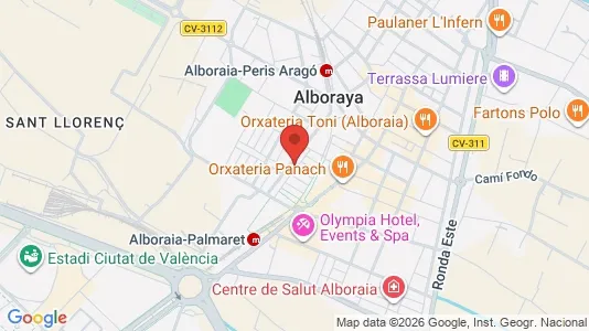Apartments for rent i Alboraya - kort over placeringen