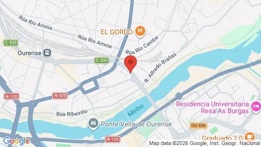 Apartments for rent in Ourense - Photo from Google Street View