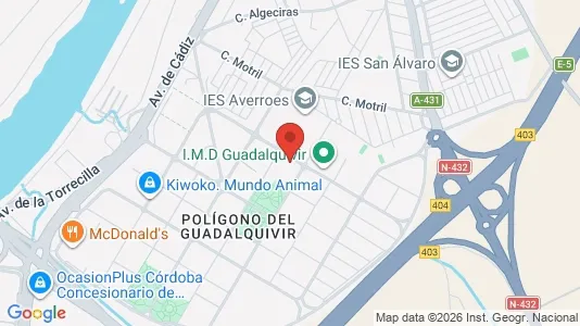 Apartments for rent i Córdoba - kort over placeringen