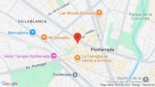 Apartments for rent i León - kort over placeringen
