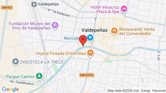 Apartments for rent i Valdepeñas - kort over placeringen