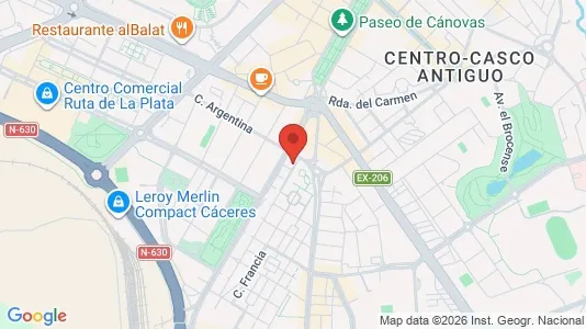 Apartments for rent in Cáceres - Photo from Google Street View