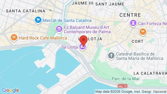 Apartments for rent i Palma de Mallorca - kort over placeringen