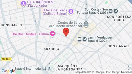 Rooms for rent i Palma de Mallorca - kort over placeringen