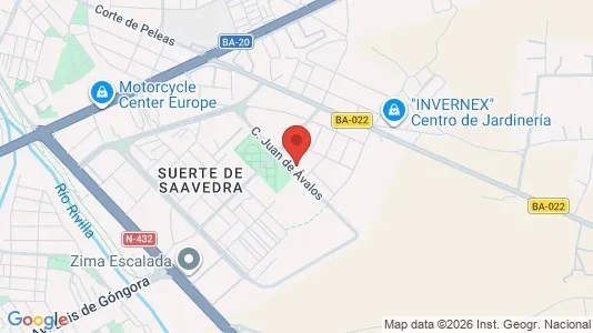Apartments for rent i Badajoz - kort over placeringen
