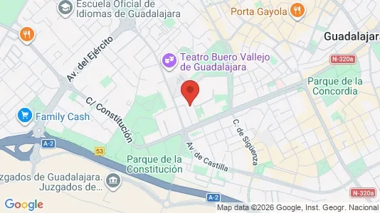 Apartments for rent i Guadalajara - kort over placeringen
