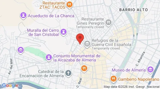 Apartments for rent i Almería - kort over placeringen