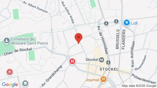 Apartments for rent i Brussels Sint-Pieters-Woluwe - kort over placeringen