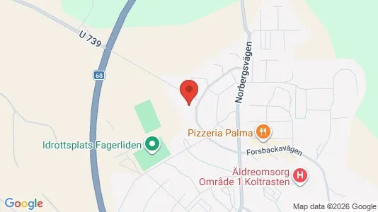 Apartments for rent i Fagersta - kort over placeringen