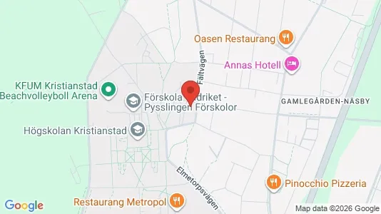 Rooms for rent i Kristianstad - kort over placeringen