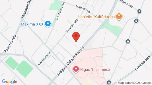 Apartments for rent i Riga Centrs - kort over placeringen