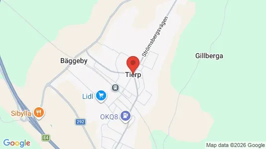 Rooms for rent i Tierp - kort over placeringen
