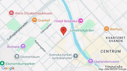 Apartments for rent i Uppsala - kort over placeringen