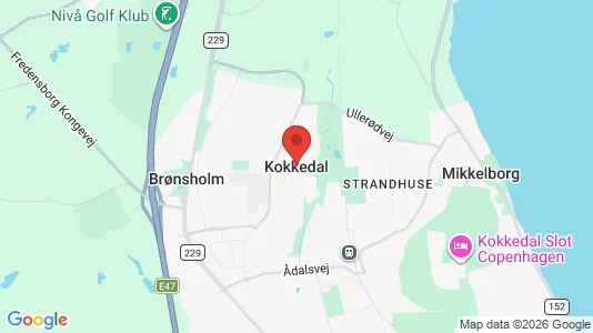 Houses for rent i Kokkedal - kort over placeringen