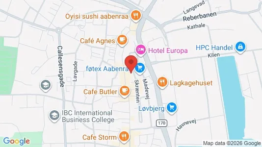 Apartments for rent i Aabenraa - kort over placeringen