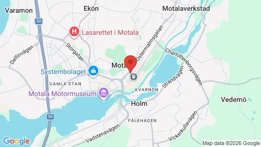Apartments for rent i Motala - kort over placeringen