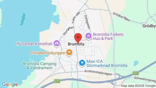 Apartments for rent i Bromölla - kort over placeringen