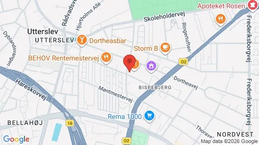 Apartments for rent i Copenhagen NV - kort over placeringen