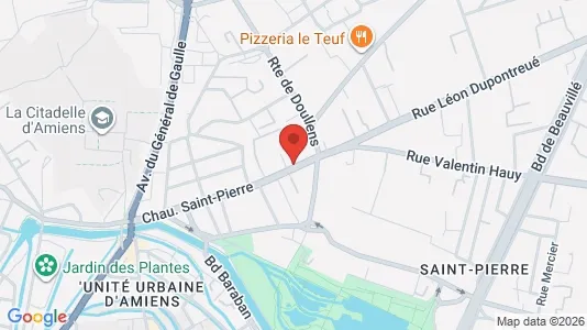 Apartments for rent i Amiens - kort over placeringen