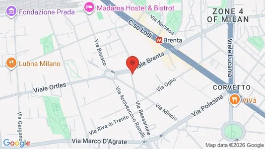 Apartments for rent i Milano Zona 5 - Vigentino, Chiaravalle, Gratosoglio - kort over placeringen