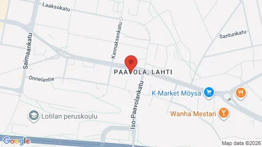 Apartments for rent i Lahti - kort over placeringen
