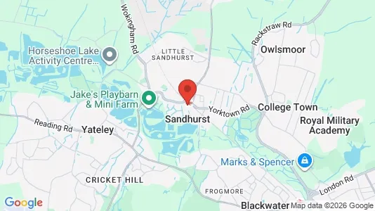 Rooms for rent i Sandhurst - Berkshire - kort over placeringen