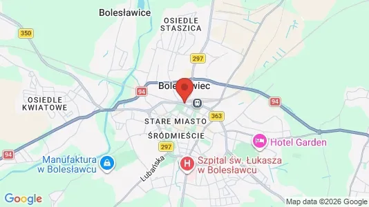 Apartments for rent i Bolesławiecki - kort over placeringen