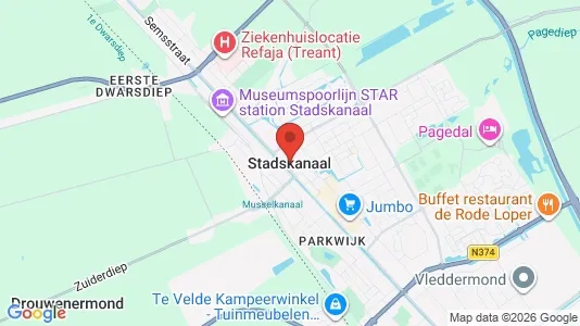 Apartments for rent i Stadskanaal - kort over placeringen