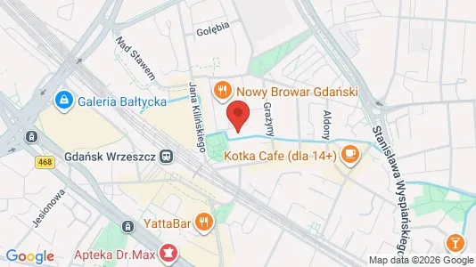 Apartments for rent i Gdańsk - kort over placeringen