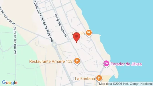 Apartments for rent i Jávea/Xàbia - kort over placeringen