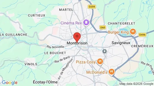 Apartments for rent i Montbrison - kort over placeringen