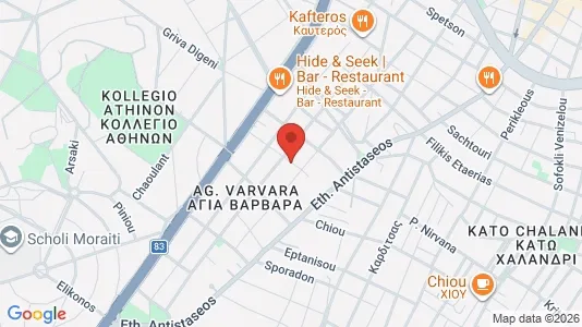 Apartments for rent i Agia Paraskevi - kort over placeringen
