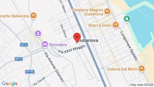 Apartments for rent i Giulianova - kort over placeringen