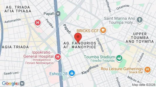 Apartments for rent i Thessaloniki - kort over placeringen