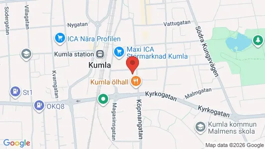 Apartments for rent i Kumla - kort over placeringen