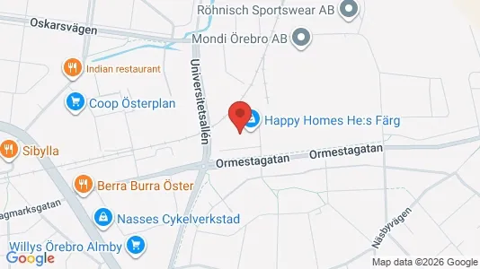 Apartments for rent i Örebro - kort over placeringen