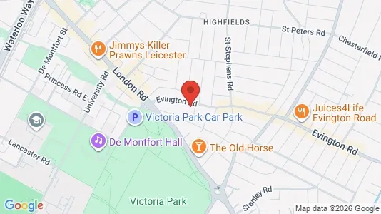 Apartments for rent i Leicester - Leicestershire - kort over placeringen