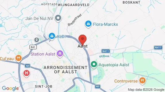 Apartments for rent i Aalst - kort over placeringen