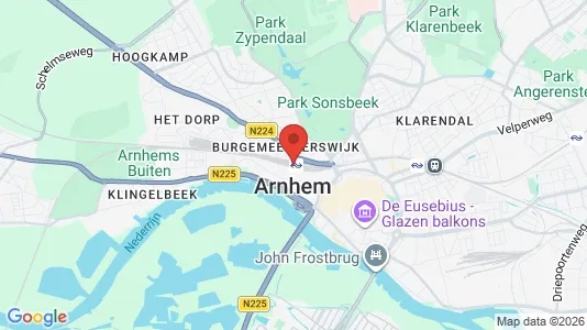 Apartments for rent i Arnhem - kort over placeringen