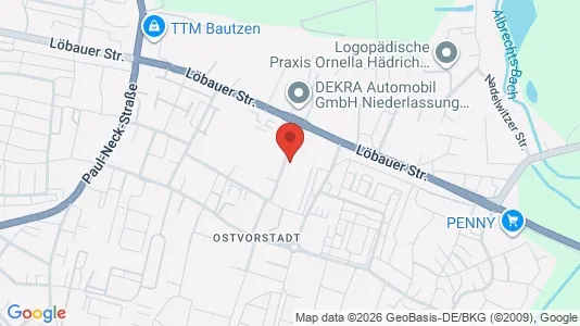 Apartments for rent i Bautzen - kort over placeringen