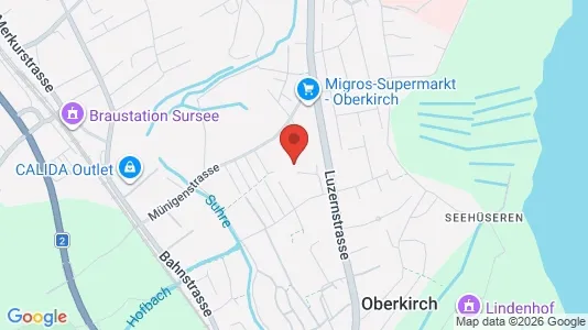 Apartments for rent i Sursee - kort over placeringen
