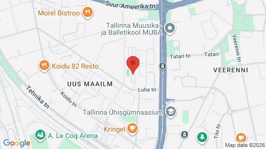 Apartments for rent i Tallinn Kesklinna - kort over placeringen
