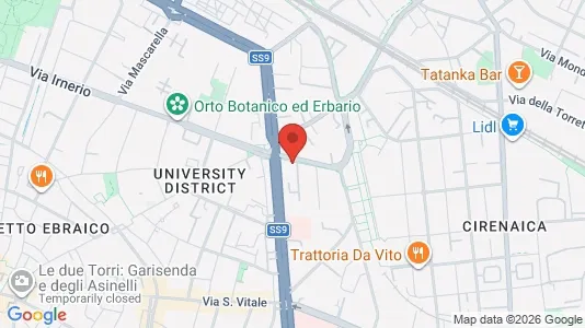 Rooms for rent i Bologna - kort over placeringen