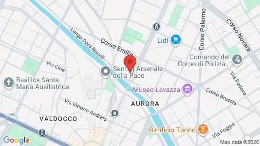 Apartments for rent i Turin - kort over placeringen