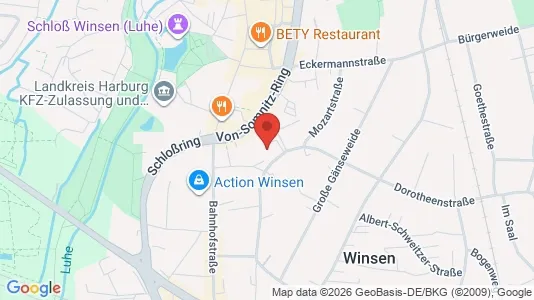Apartments for rent i Niedersachsen Harburg - kort over placeringen