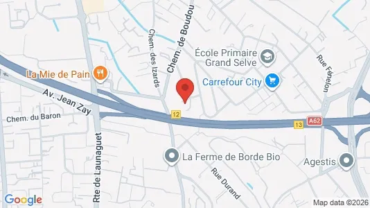 Apartments for rent i Toulouse - kort over placeringen