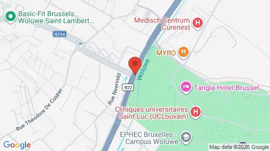 Apartments for rent i Brussels Sint-Lambrechts-Woluwe - kort over placeringen