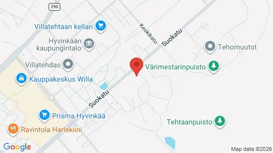 Apartments for rent i Hyvinkää - kort over placeringen